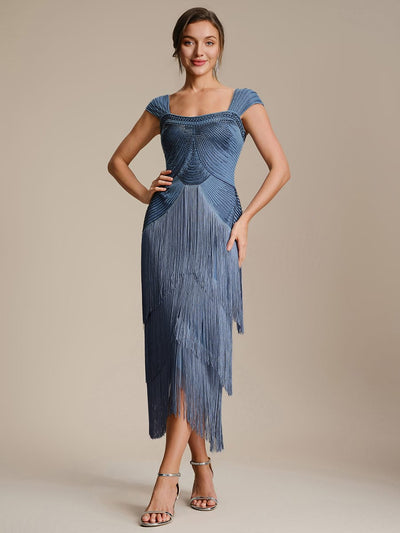 ever LUMINE|See-through Sequin Sleeveless Dress