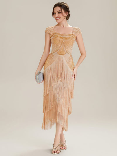 ever LUMINE|See-through Sequin Sleeveless Dress