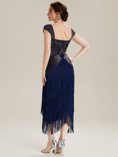 ever LUMINE|See-through Sequin Sleeveless Dress