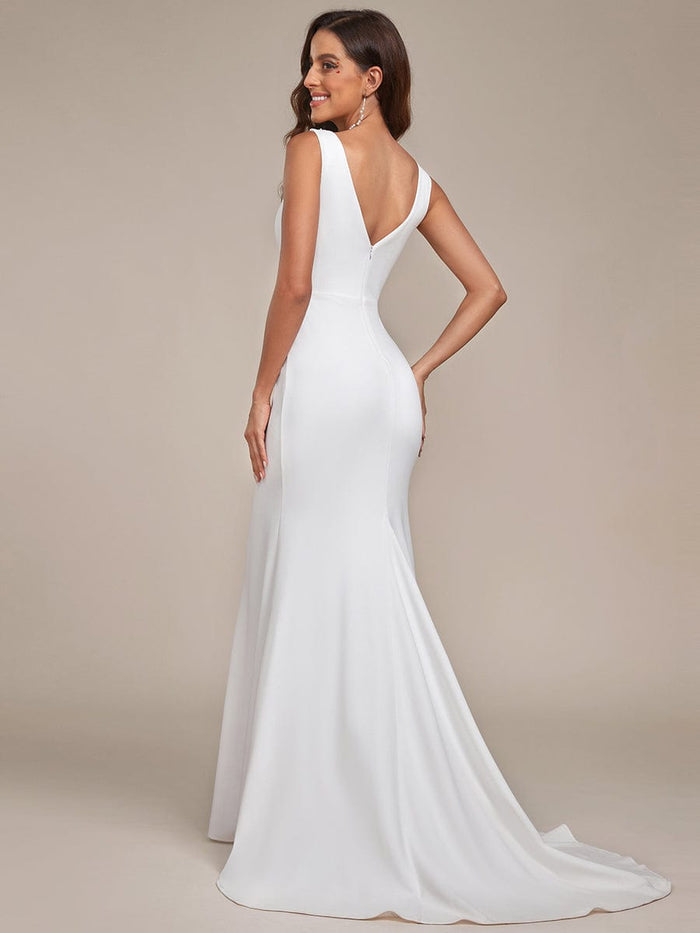 Fishtail Bodycon Sleeveless Wedding Dress EverPretty UK
