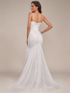 Sweetheart Spaghetti Strap Mermaid Wedding Dress