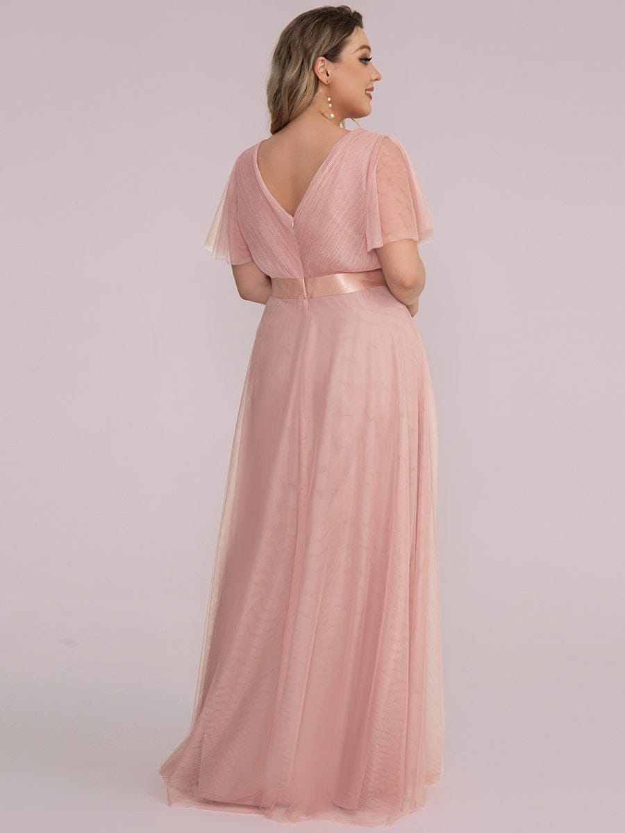 Pink Chiffon Bridesmaid Dresses #style_EP07962PK