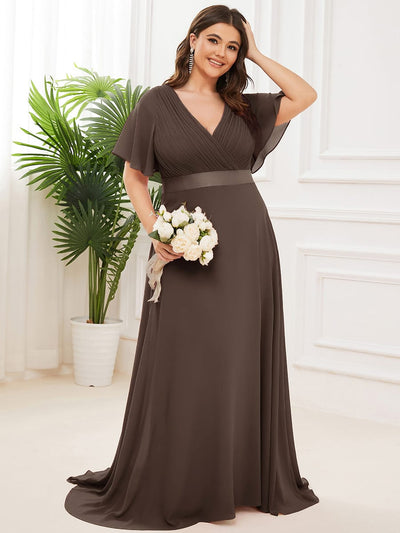 Plus Size Brown Dresses - Ever-Pretty UK Plus Size Brown Dresses - Ever-Pretty UK