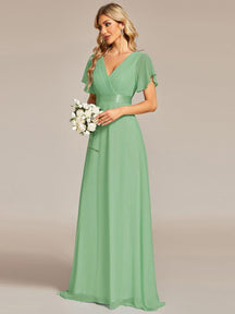 Sage Green Bridesmaid Dresses #style_EP09890SG