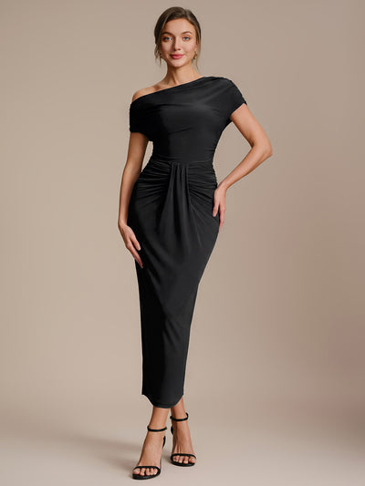 Knit Bodycon Midi Length Skirts
