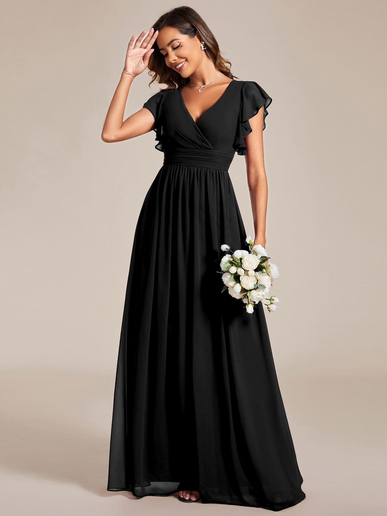 black bridesmaid dresses #style_ES01819BK