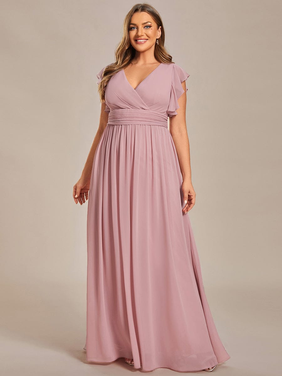 Navy Chiffon Bridesmaid Dresses #style_ES01819DR