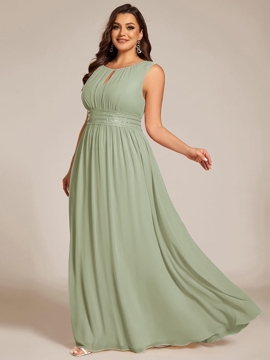 Sage Green Bridesmaid Dresses #style_ES01955MG