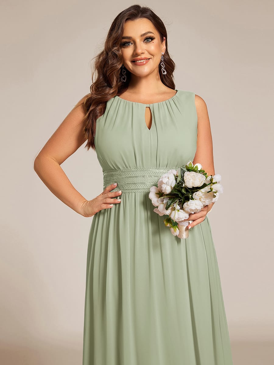 Sage Green Bridesmaid Dresses #style_ES01955MG
