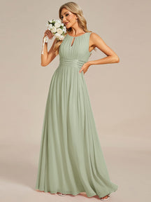Sage Green Bridesmaid Dresses #style_ES01955MG