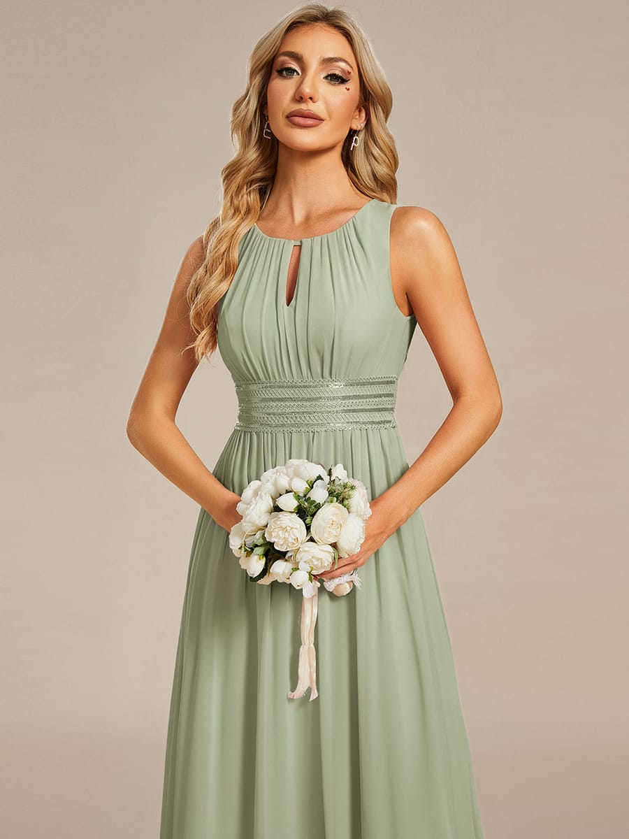 Sage Green Bridesmaid Dresses #style_ES01955MG