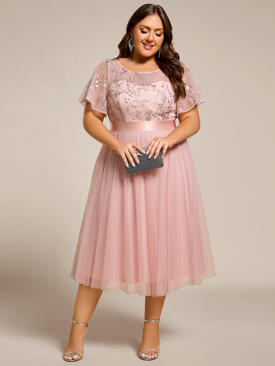 Pink Chiffon Bridesmaid Dresses #style_ES02293PK