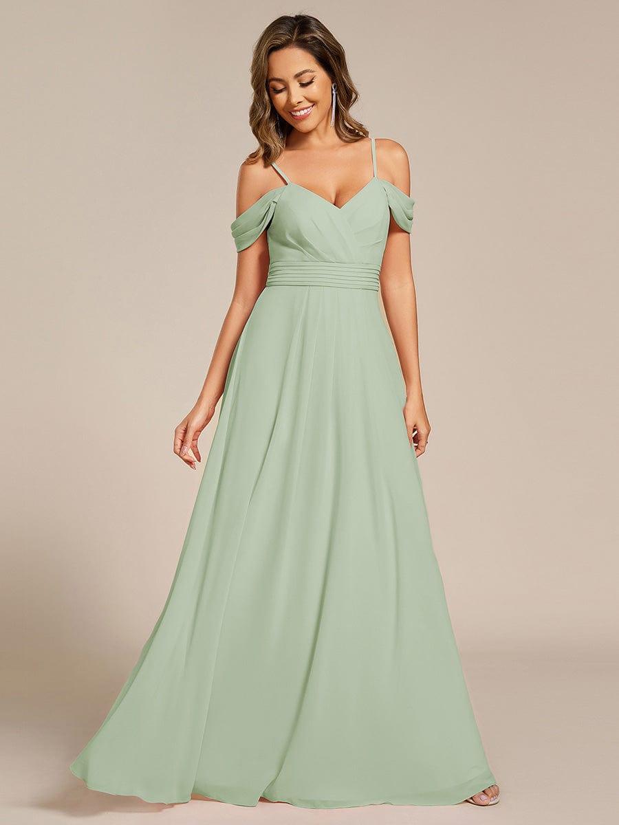 Sage Green Bridesmaid Dresses #style_ES02354MG