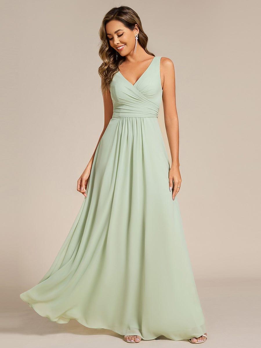 Sage Green Bridesmaid Dresses #style_ES02355MG