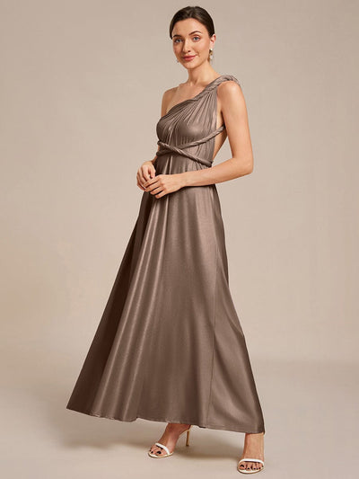 ever STYLES|High-Stretch Soft Versatile Convertible Bridesmaid Dress #color_Metallic Brown