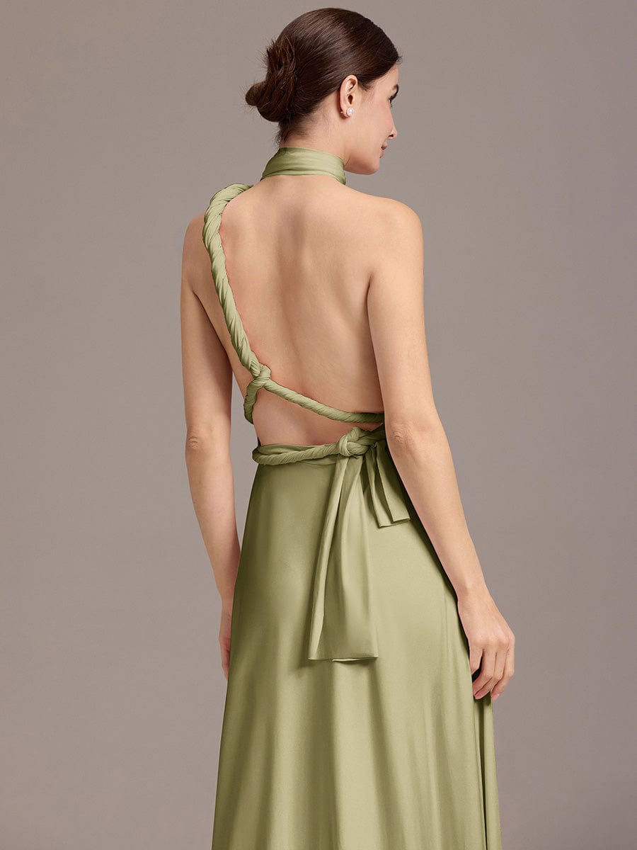 ever STYLES|High-Stretch Soft Versatile Convertible Bridesmaid Dress #color_Sage Green