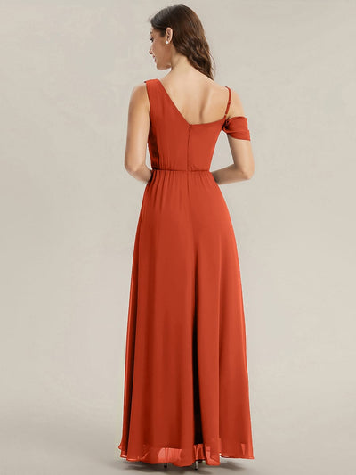 Thigh-High Slit Chiffon Sleeveless Dress