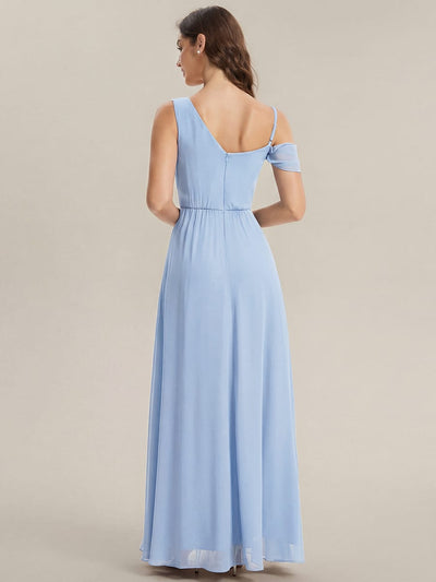 Thigh-High Slit Chiffon Sleeveless Dress