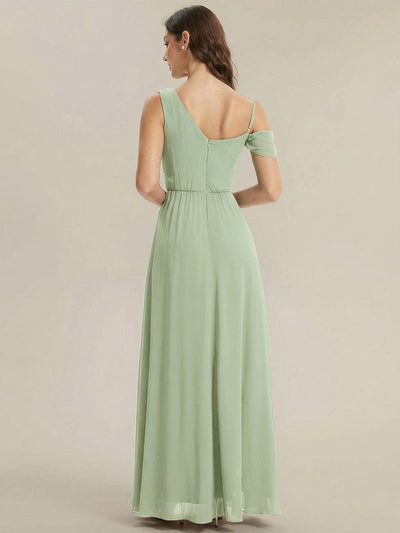 Thigh-High Slit Chiffon Sleeveless Dress