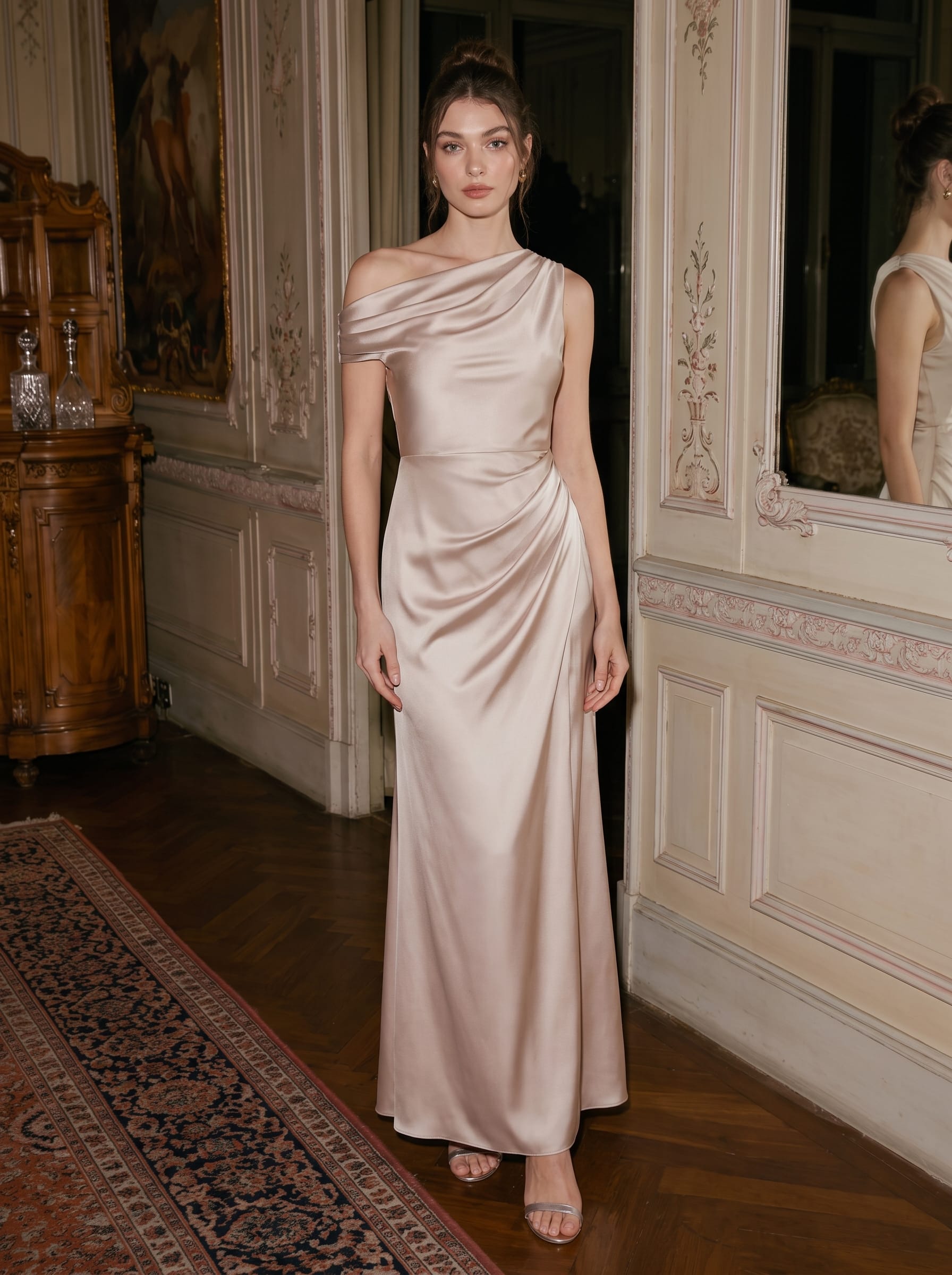 champagne coloured dress for wedding guest Dresses Pakistani Brands With Lilac High AOV Dress outlet lightweight soft and comfortable Size:63