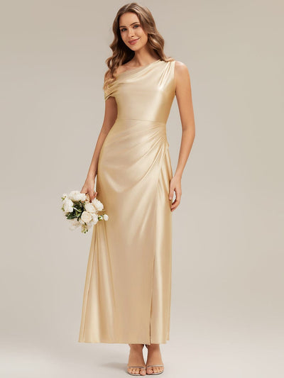 ever OPAL|Convertible Satin Drop Shoulder Sleeve Dress