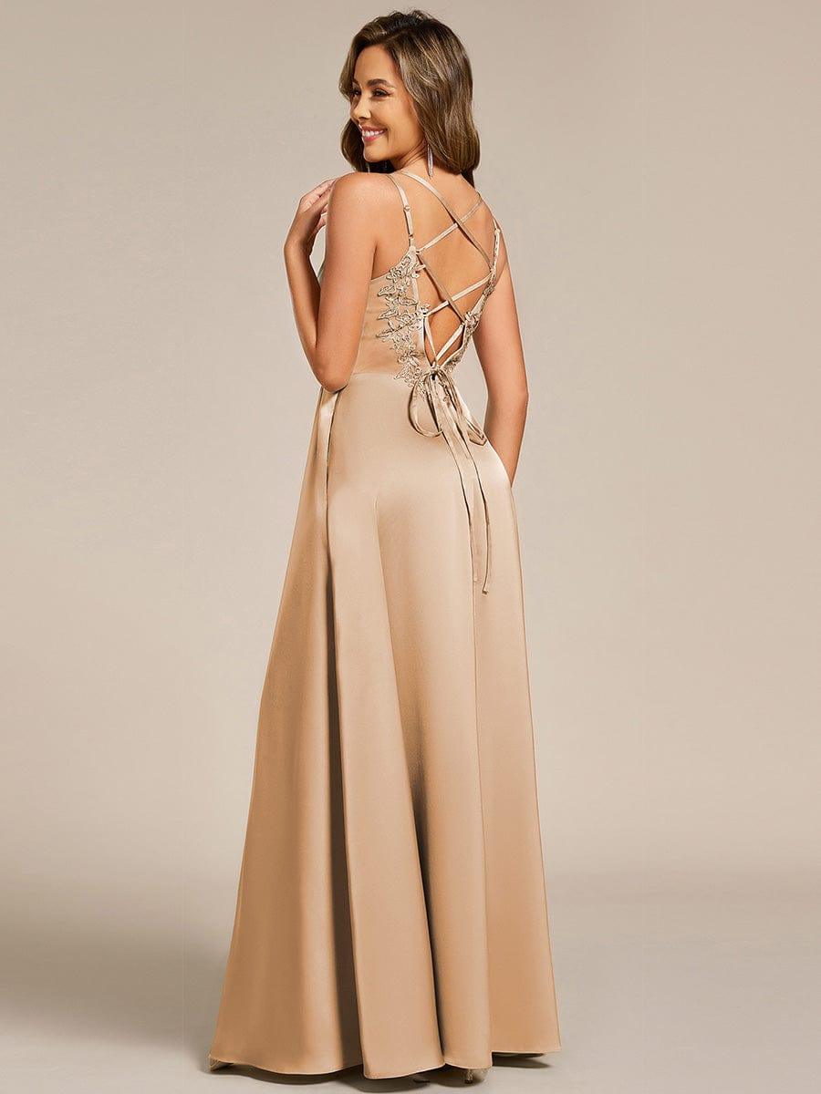 Top Picks Champagne Bridesmaid Gowns #style_ES02692CH