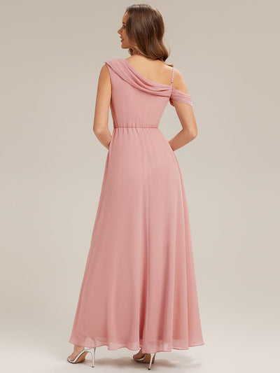 Rhinestone Embellished Chiffon Sleeveless Dress