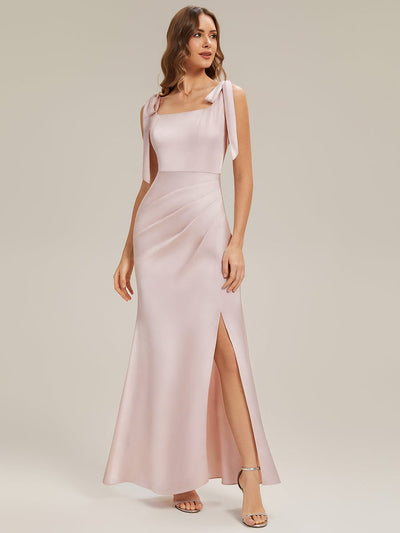 ever LUNA|Flowing Ribbons Satin Sleeveless Dress