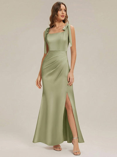 ever LUNA|Flowing Ribbons Satin Sleeveless Dress