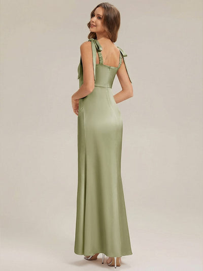 ever LUNA|Flowing Ribbons Satin Sleeveless Dress