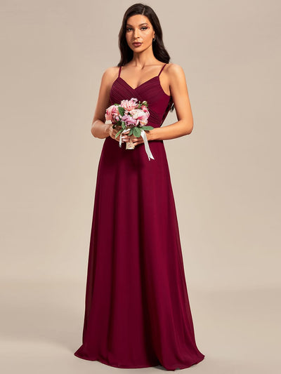 ever NOVA|Sweetheart Draped Back Floor Length Bridesmaid Dress