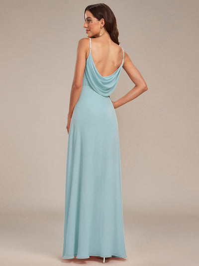 ever NOVA|Sweetheart Draped Back Floor Length Bridesmaid Dress