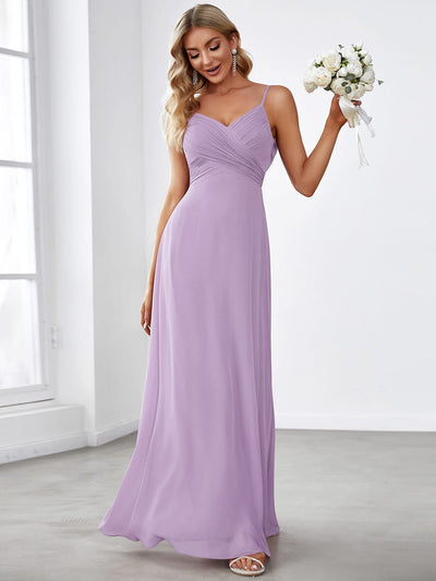 ever NOVA|Sweetheart Draped Back Maxi Bridesmaid Dress