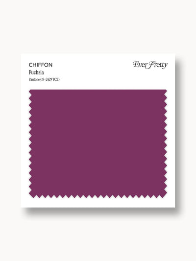 Ever-Pretty Chiffon Swatch Fuchsia