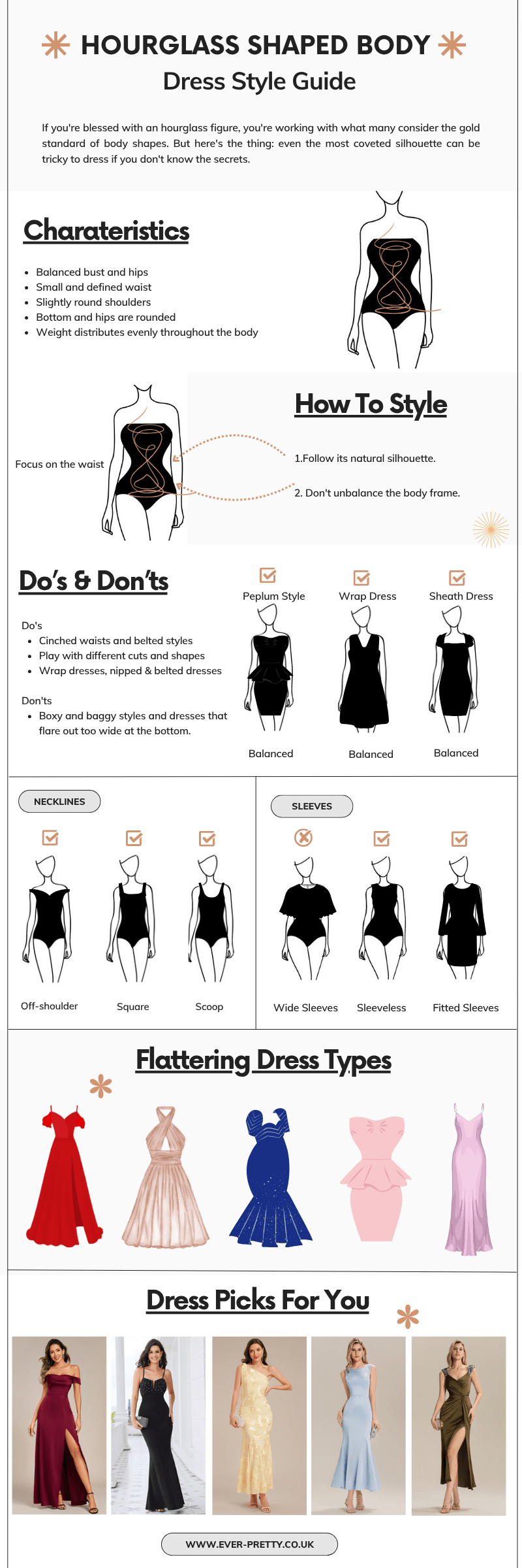 Hourglass Shaped Body Occasion Dress Style Guide 2026 - Ever-Pretty UK Hourglass Shaped Body Occasion Dress Style Guide 2026 - Ever-Pretty UK