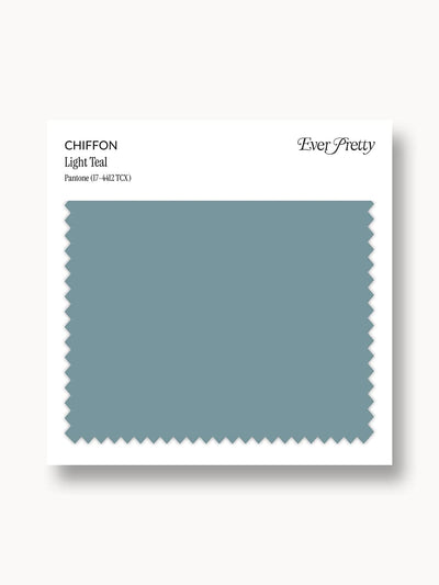 Ever-Pretty Chiffon Swatch Light Teal