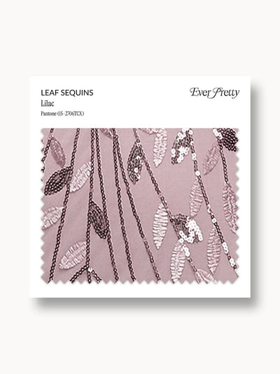 Ever-Pretty Leaf Sequin Swatch #Color_Lilac