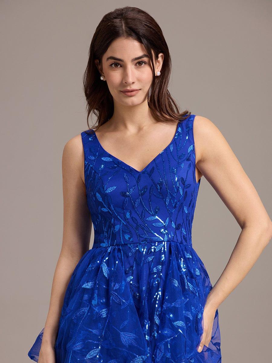 Multiway A-Line Off the Shoulder Chiffon?Maxi Bridesmaid Dress #color_Sapphire Blue