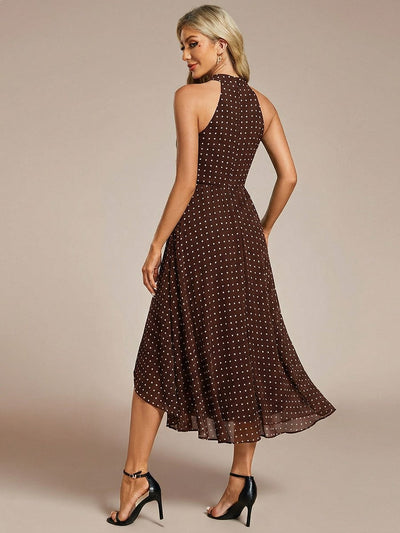 ever POSIE | Midi A-Line Halter Neck Chiffon Dress