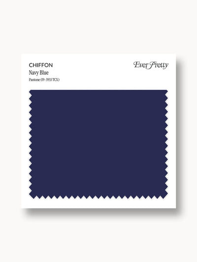 Ever-Pretty Chiffon Swatch Navy Blue