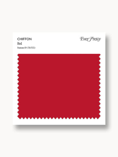 Ever-Pretty Chiffon Swatch Red