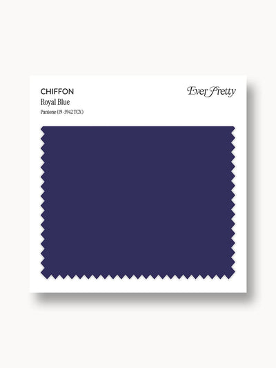 Ever-Pretty Chiffon Swatch Royal Blue