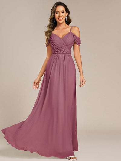 Blackless See-through Bridesmaid Dress #color_Purple Orchid