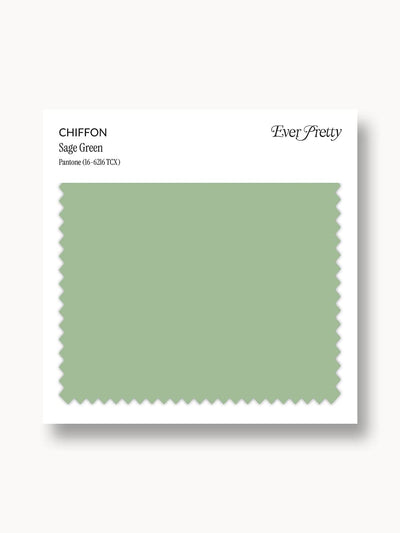 Ever-Pretty Chiffon Swatch Sage Green