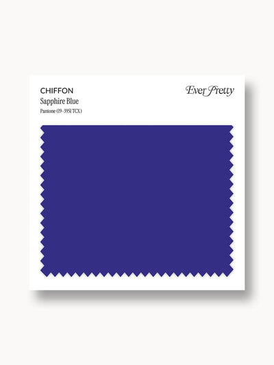 Ever-Pretty Chiffon Swatch Sapphire Blue
