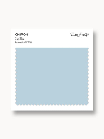 Ever-Pretty Chiffon Swatch Sky Blue