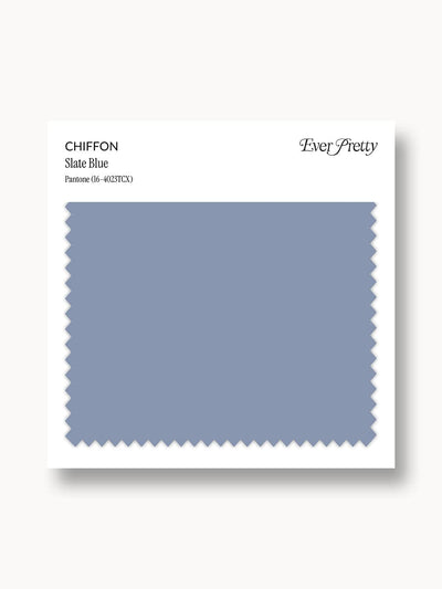 Ever-Pretty Chiffon Swatch Slate Blue