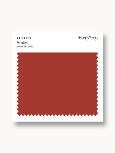 Ever-Pretty Chiffon Swatch Vermilion
