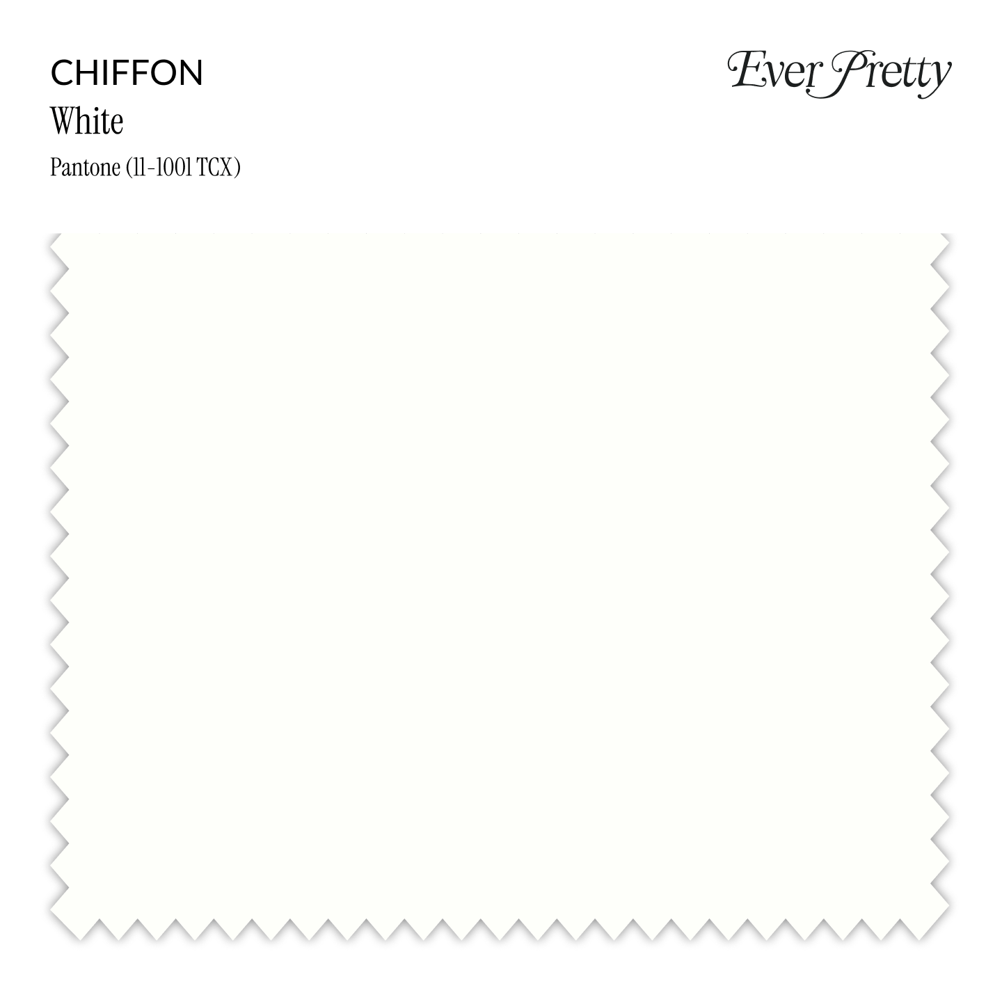 Ever-Pretty Chiffon Swatch #Color_White