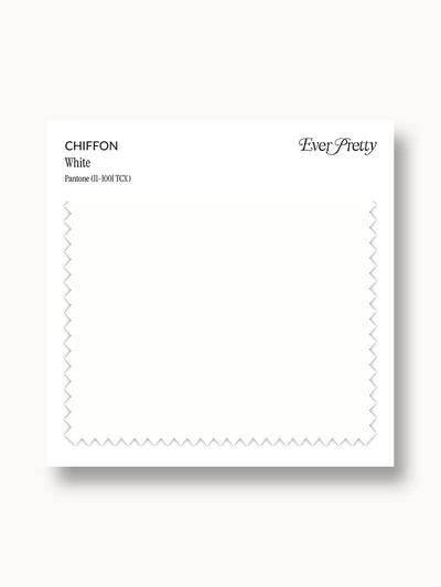 Ever-Pretty Chiffon Swatch White
